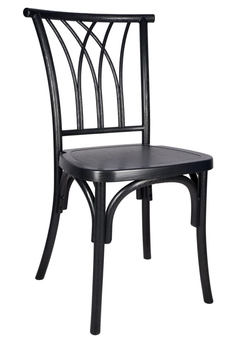 Matte Black ToughResin™ Willow Chair | Rental