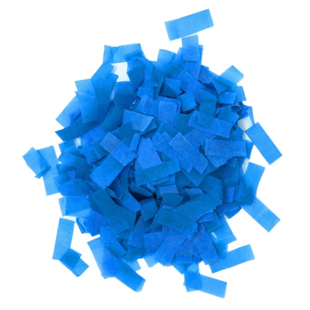 Neon UV Blue Tissue Paper Confetti (1lb) | Rental