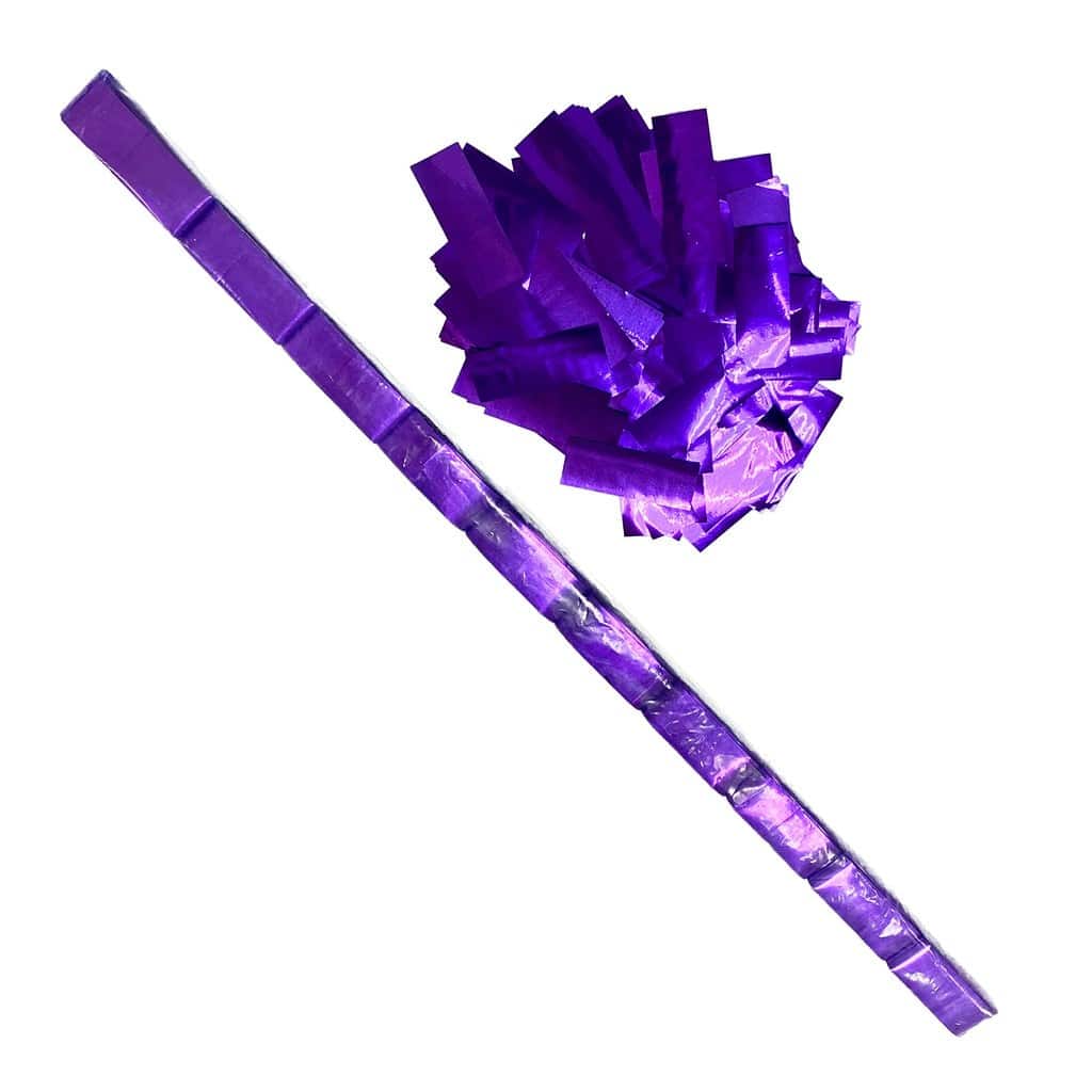 Purple Metallic Confetti – Speed Load Cannon Sleeve (1/4lb) | Rental