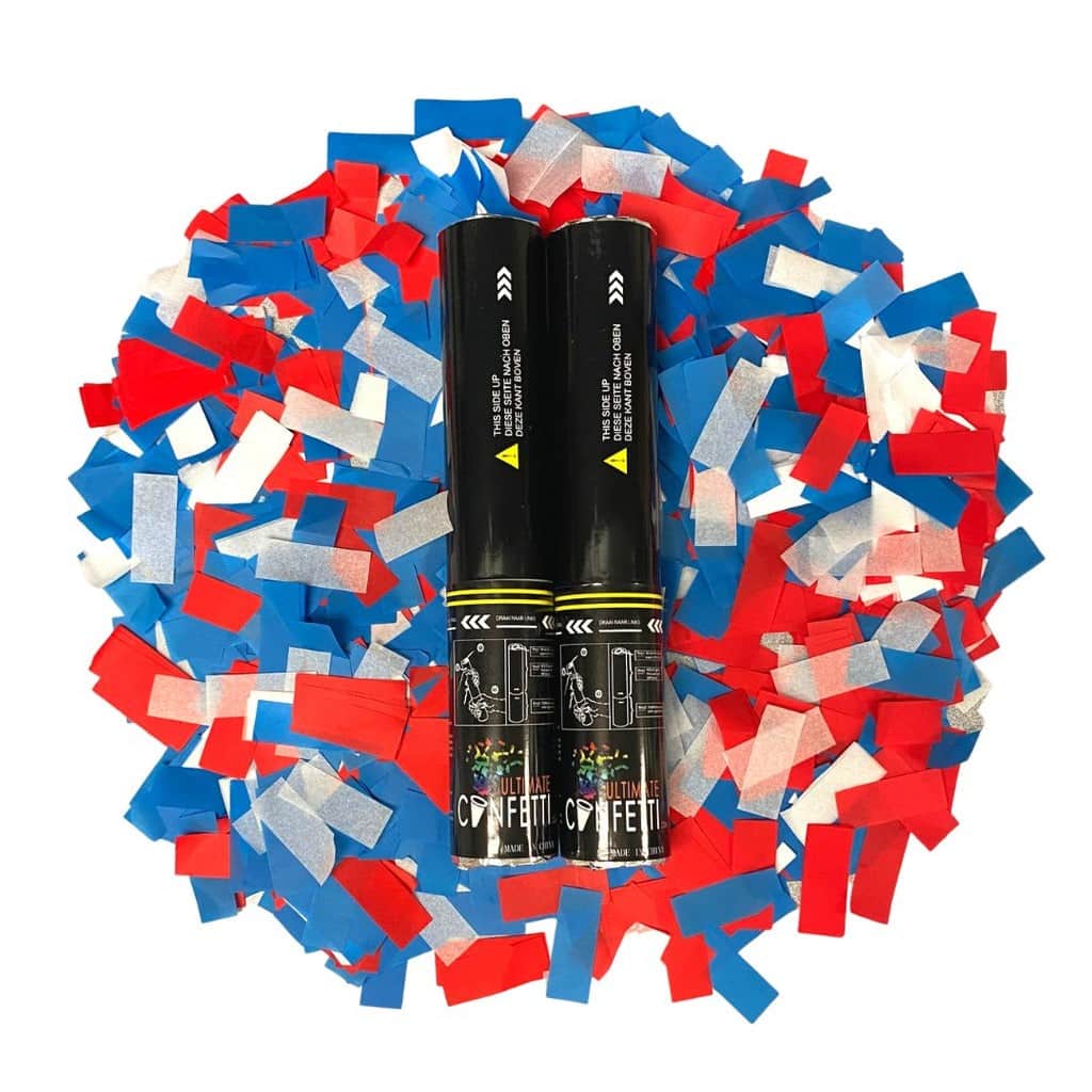 Red, White, Blue POP Cannon – 2 PACK | Rental