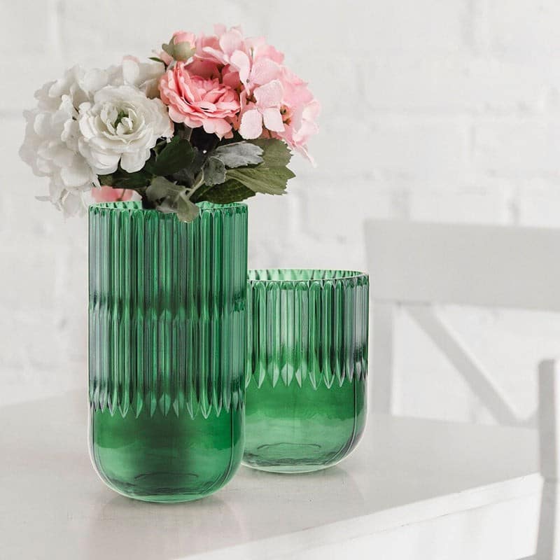 Ribbed Glass Cylinder | Rental