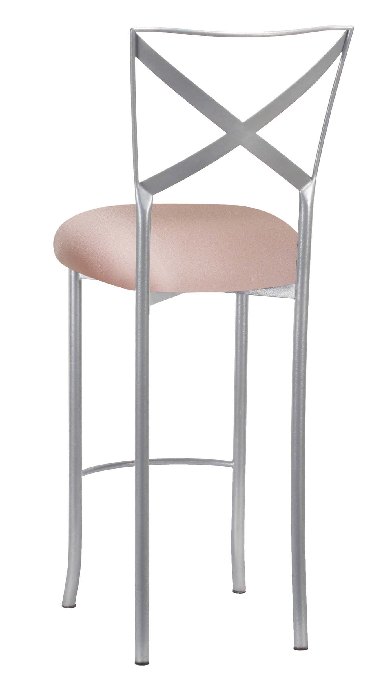 Simply X Barstool with Blush Stretch Knit Cushion – Chameleon Chair Collection | Rental Simply X Barstool with Blush Stretch Knit Cushion – Chameleon Chair Collection | Rental