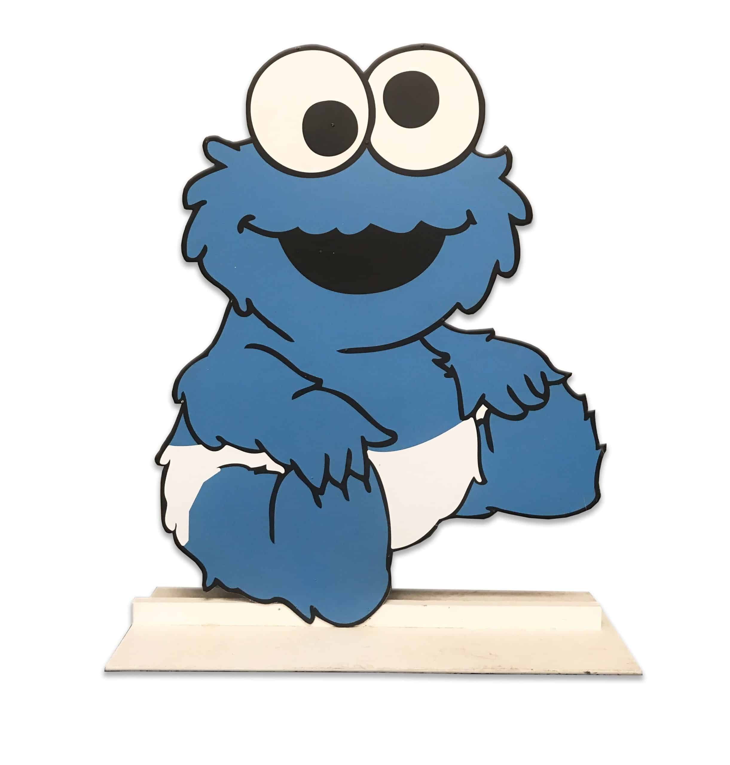 Baby Cookie Monster Wood Cut Out Standee | Rental Baby Cookie Monster Wood Cut Out Standee | Rental
