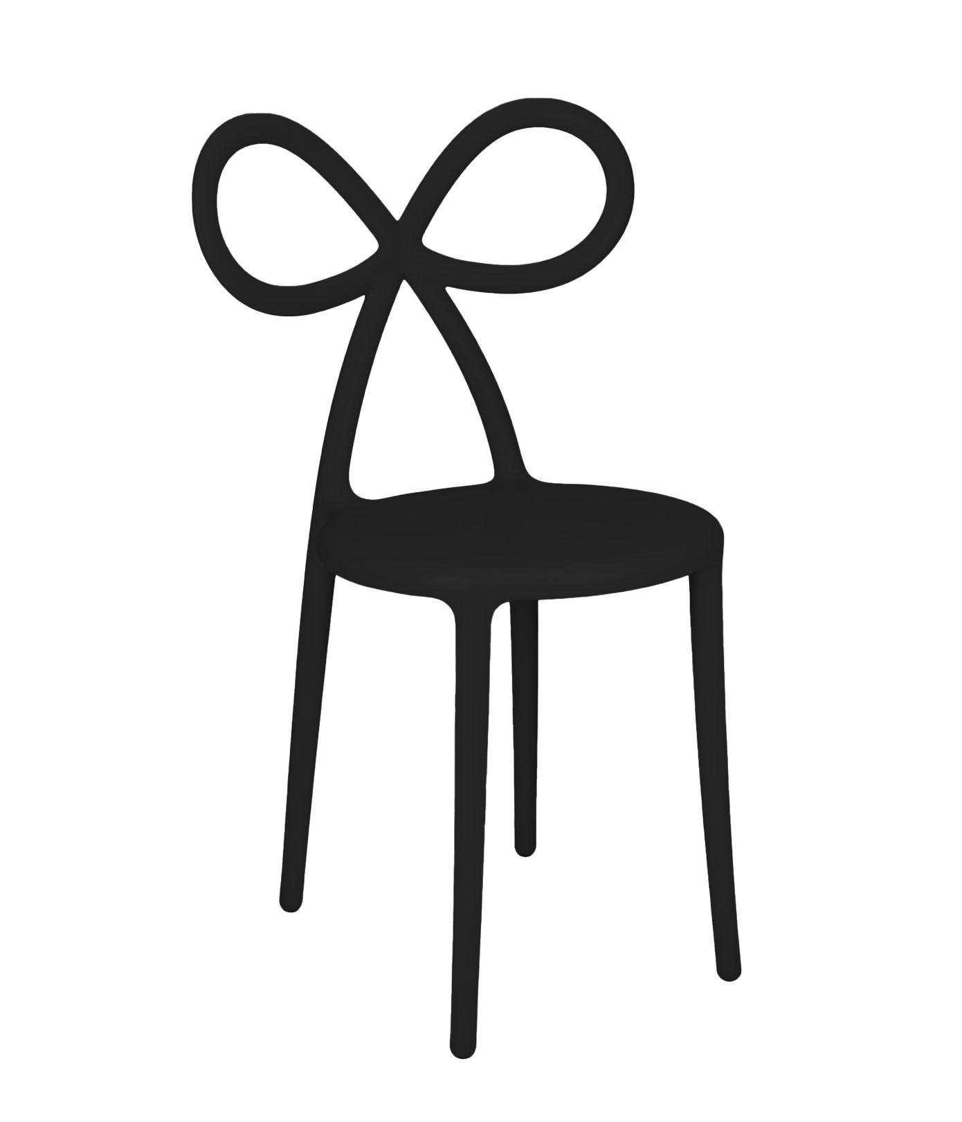 Kids Black Resin Bow Chair | Rental Kids Black Resin Bow Chair | Rental