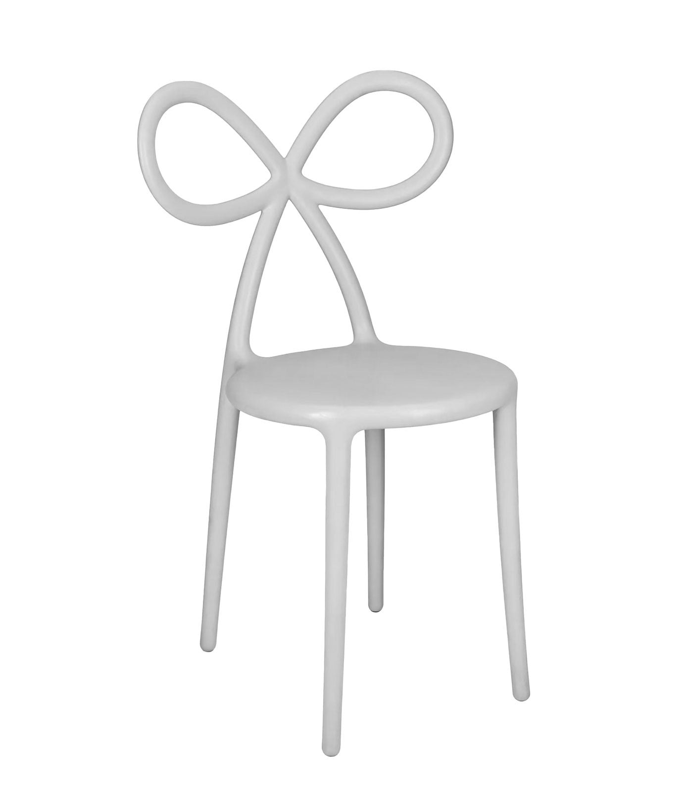 Kids White Resin Bow Chair | Rental