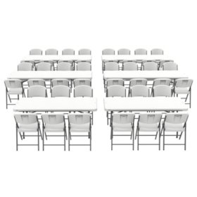 Package – (4) 8′ Folding Tables, (2) 6′ Folding Tables and (44) | Rental