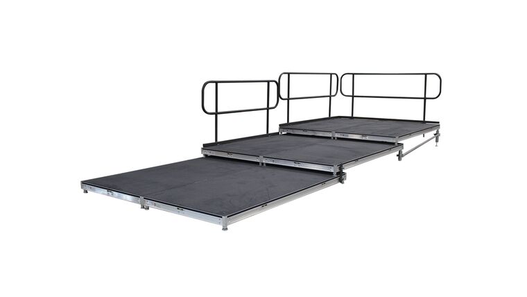 Straight | 3 Step ADA Standing Choir Riser Package | Rental