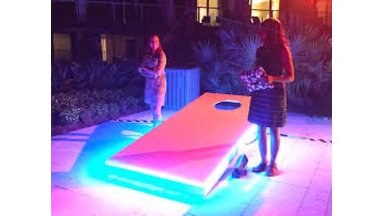 Part – Giant LED Illuminated Corn Hole Board | Rental