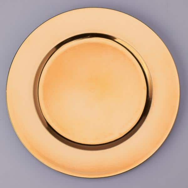 Decostar™ Plastic Charger Plate 13″ – Gold – 24 Pieces | Rental
