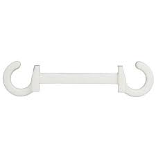 Plastic C Hook For Stanchion – White | Rental Plastic C Hook For Stanchion – White | Rental