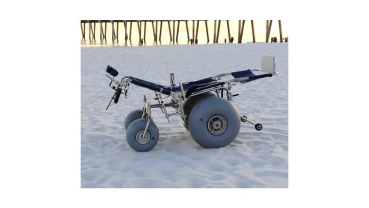 DEBUG® BEACH Wheelchair Adjustable Back & Legs | Rental