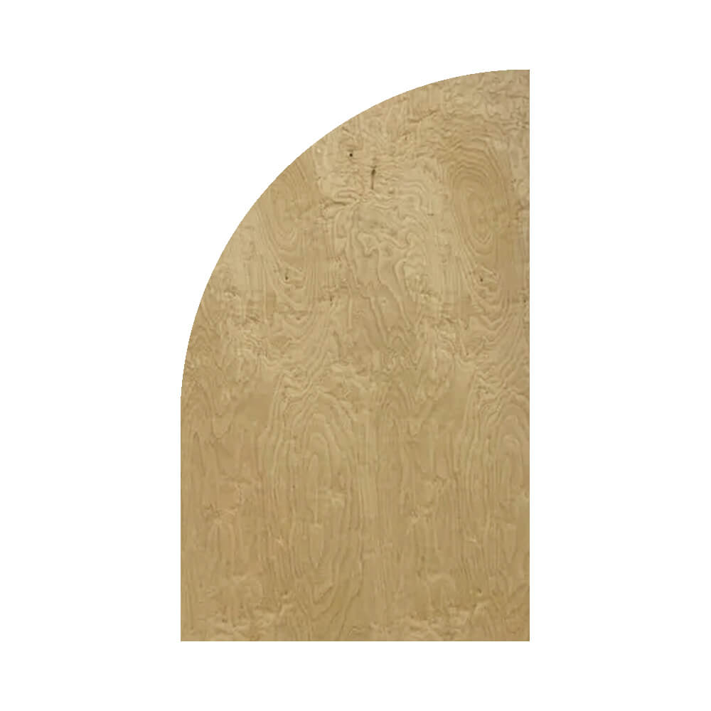 Chiara Half Arch Wall Panel – Wood 80″H x 34″W (Right Leaning) | Rental