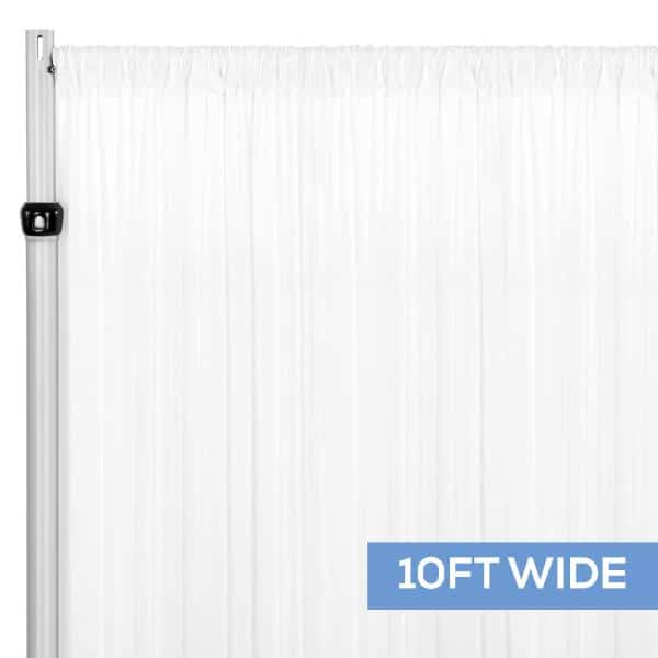 White Spandex Drape by Eastern Mills – 200GSM – 10ft Extra Wide! | Rental White Spandex Drape by Eastern Mills – 200GSM – 10ft Extra Wide! | Rental