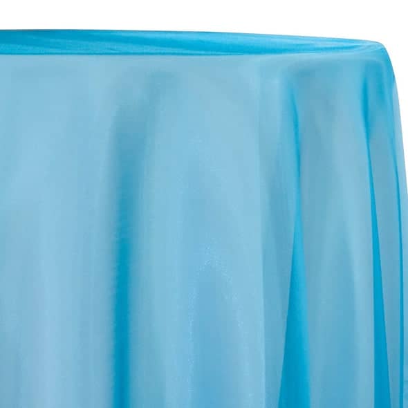 Crystal Organza Table Linen in Aqua 997 | Rental