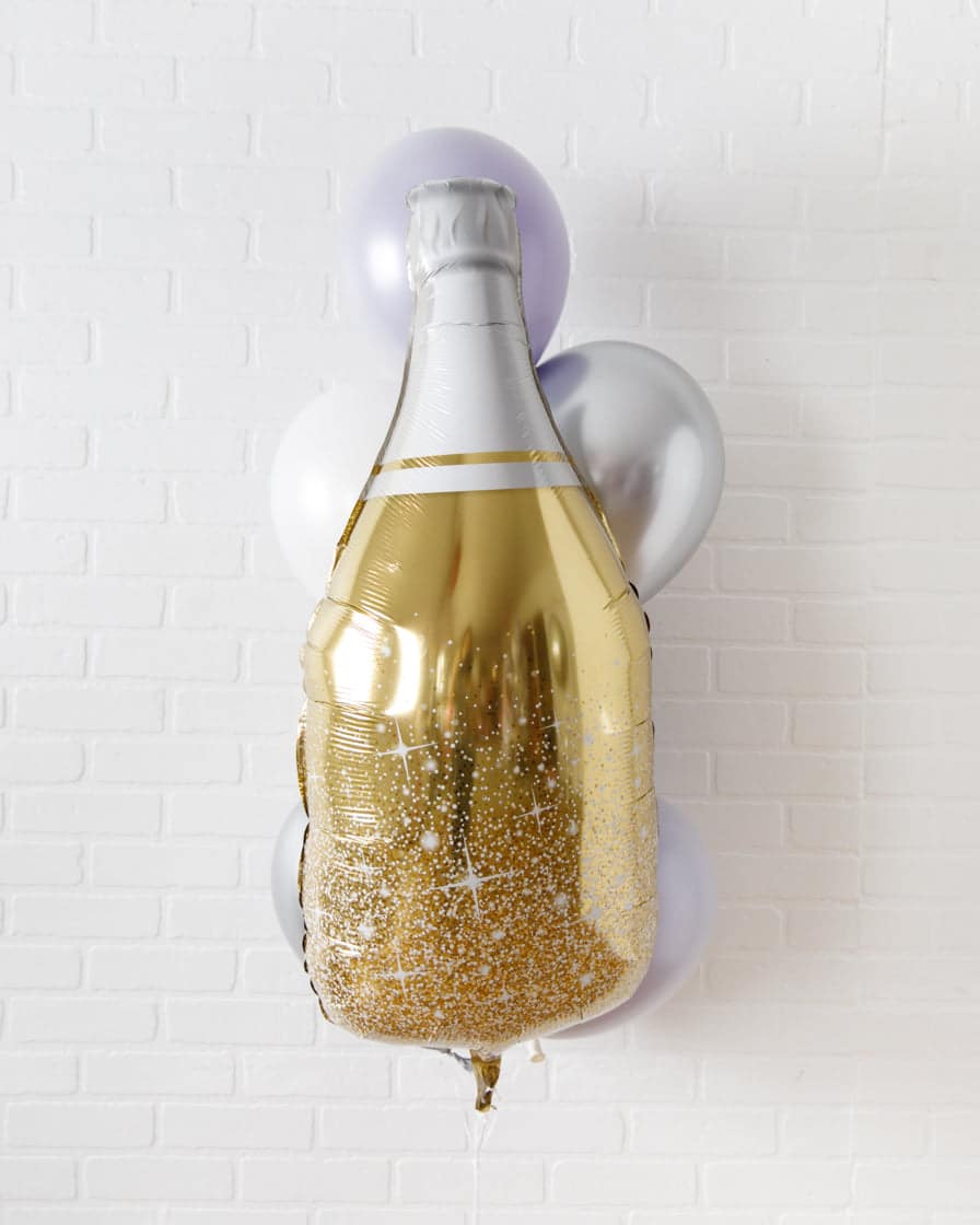 Disco Darling – Balloons with Gold Champagne Foil – bouquet of 6 | Rental Disco Darling – Balloons with Gold Champagne Foil – bouquet of 6 | Rental