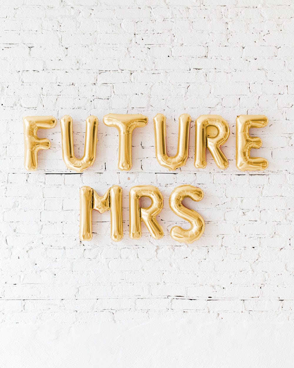 16in Gold FUTURE MRS Foil Balloon Set | Rental 16in Gold FUTURE MRS Foil Balloon Set | Rental