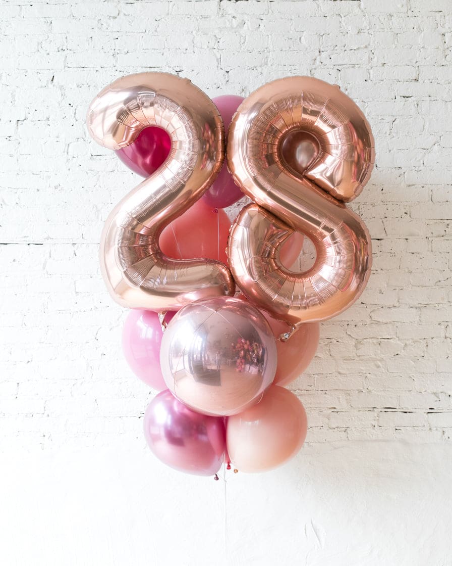 Berry Blush – Foil Number and latex Balloons – 13 balloons | Rental Berry Blush – Foil Number and latex Balloons – 13 balloons | Rental