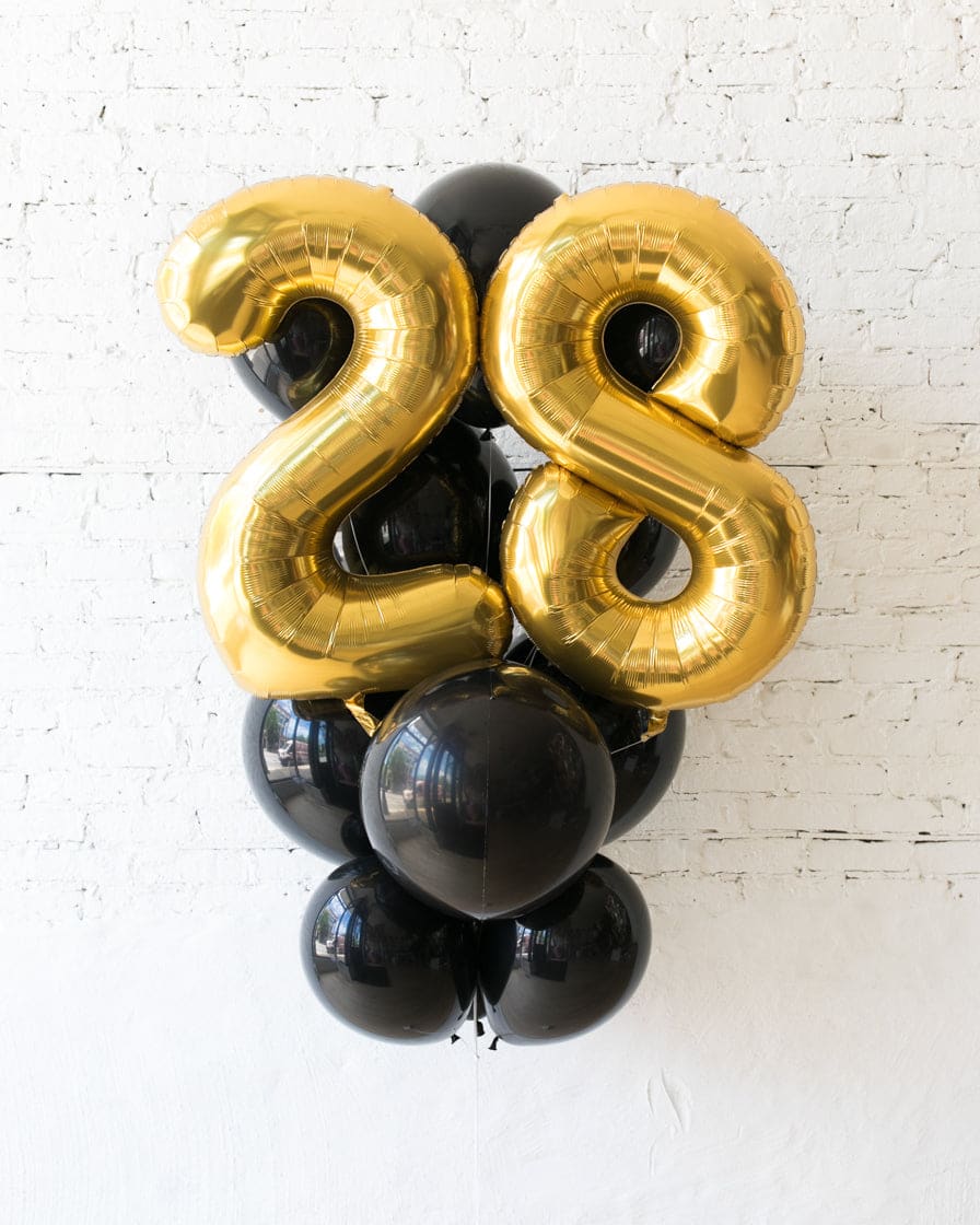 Couture – Foil Number and latex Balloons – 13 balloons | Rental Couture – Foil Number and latex Balloons – 13 balloons | Rental