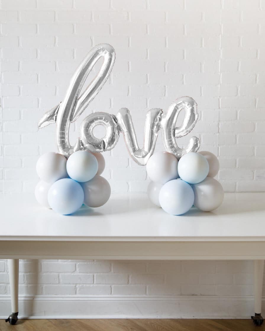 Provence – Tabletop Love Script on Balloon Base – 1.5ft | Rental Provence – Tabletop Love Script on Balloon Base – 1.5ft | Rental