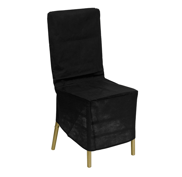 DecoStar™ Chiavari Chair Dust Cover – Black | Rental