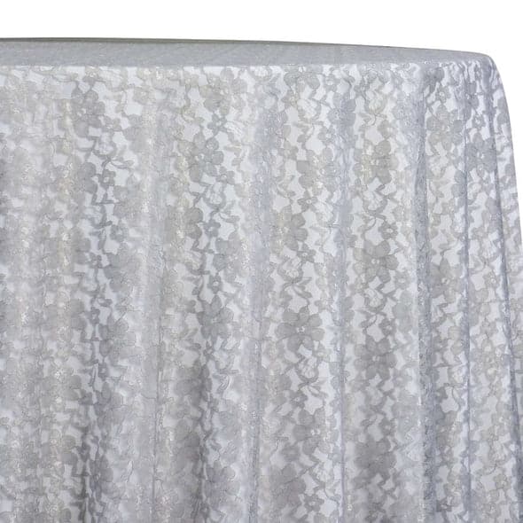 Classic Lace Table Linen in Charcoal 1606 | Rental