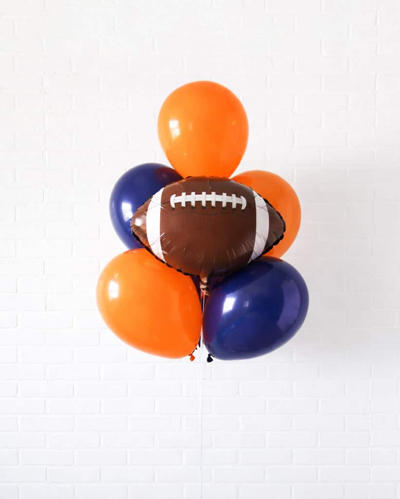 Chicago Football – Football Foil and 11in Balloon Bouquet | Rental Chicago Football – Football Foil and 11in Balloon Bouquet | Rental
