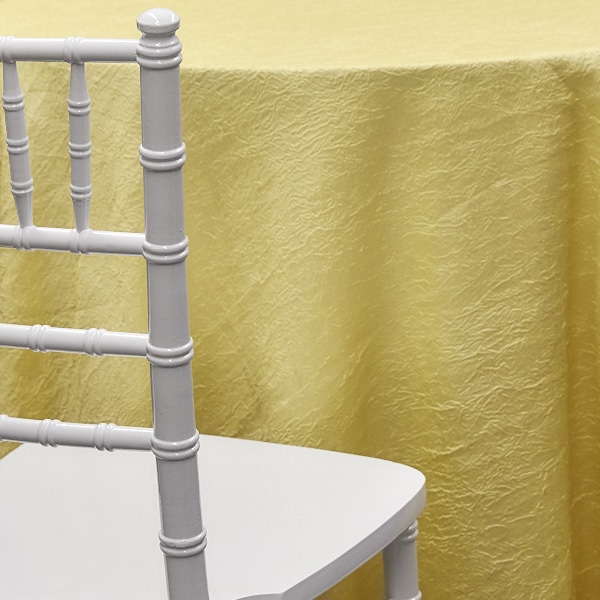 LIGHT GOLD - *FR* Crushed Taffeta Tablecloth by Eastern Mills - Many Size Options | Rental