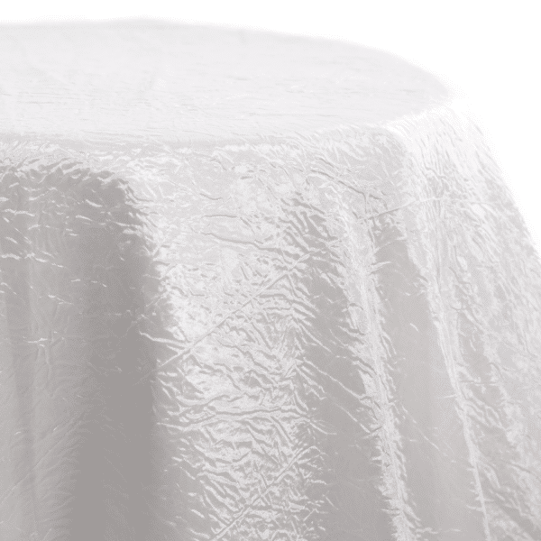 White – Crushed Tergalet Tablecloth by Eastern Mills – Many Size Options | Rental White – Crushed Tergalet Tablecloth by Eastern Mills – Many Size Options | Rental