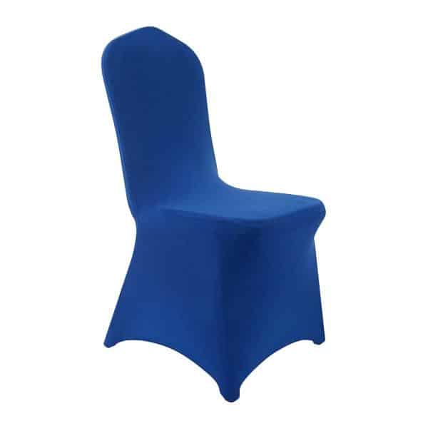 200 GSM Grade A Quality Spandex (Lycra) Banquet & Wedding Chair Cover By Eastern Mills in Royal Blue Color | Rental 200 GSM Grade A Quality Spandex (Lycra) Banquet & Wedding Chair Cover By Eastern Mills in Royal Blue Color | Rental
