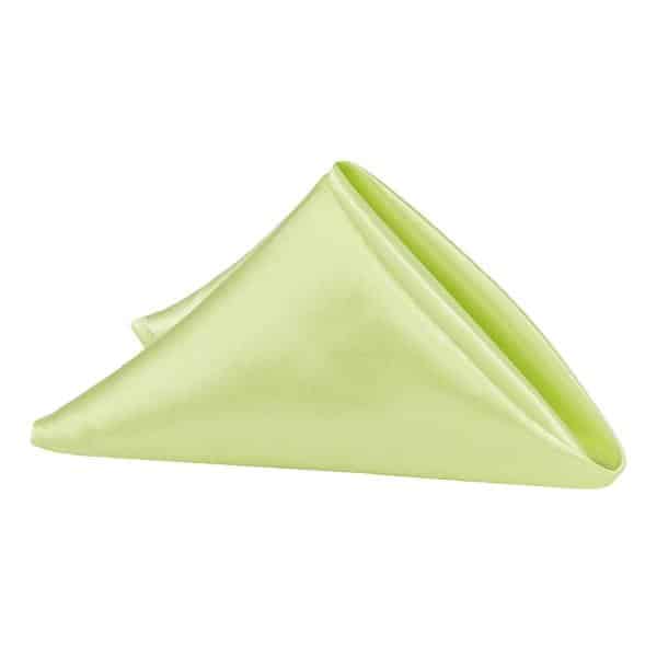 Sleek Satin Napkin 20"x20" - Apple Green | Rental
