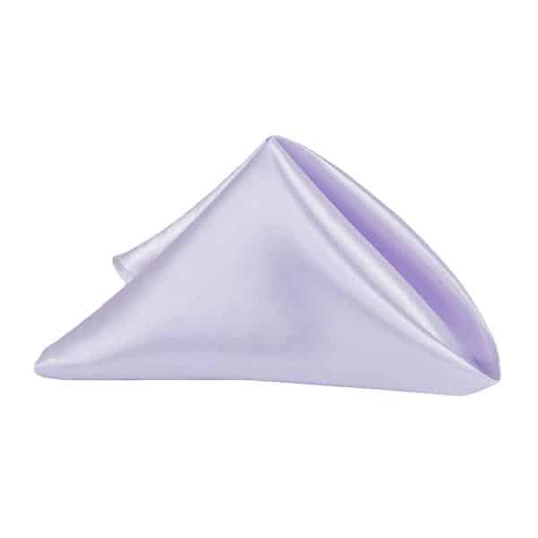 Sleek Satin Napkin 20″x20″ – Lavender | Rental Sleek Satin Napkin 20″x20″ – Lavender | Rental