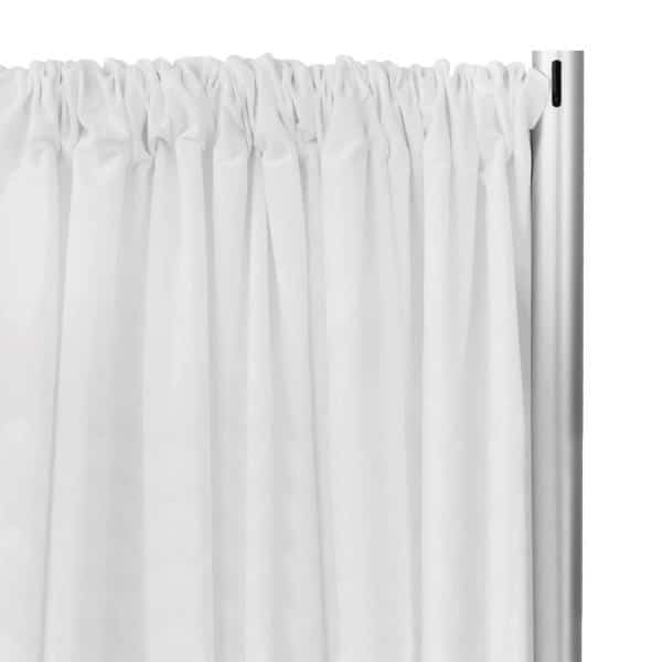 IFR Celtic “Soft Knit” Cloth Designer Drape by Eastern Mills – Choose your Length – 126″ Wide – White | Rental