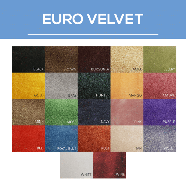 FR Euro Velvet – 100% Polyester – By The Yard – 54″ Width | Rental
