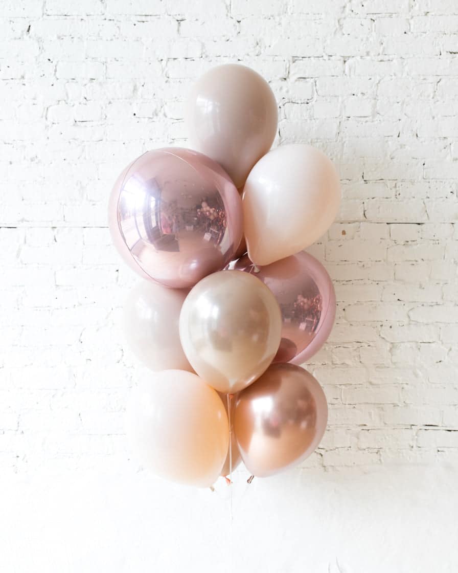 Customizable – Orbs and 11in Balloons – bouquet of 10 | Rental Customizable – Orbs and 11in Balloons – bouquet of 10 | Rental