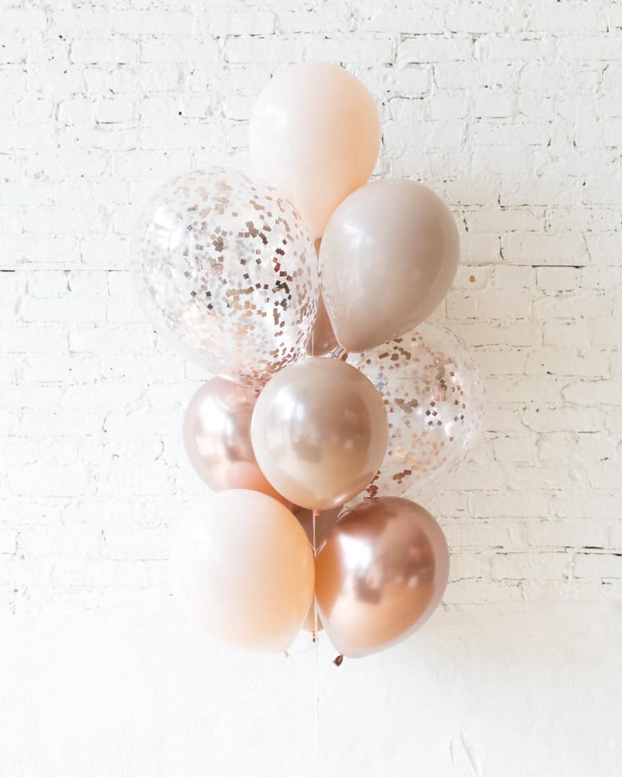 Customizable – Confetti and 11in Balloons – bouquet of 10 | Rental Customizable – Confetti and 11in Balloons – bouquet of 10 | Rental