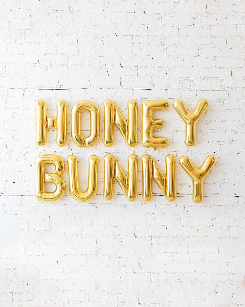 16in Gold HONEY BUNNY Foil Letters Set | Rental 16in Gold HONEY BUNNY Foil Letters Set | Rental