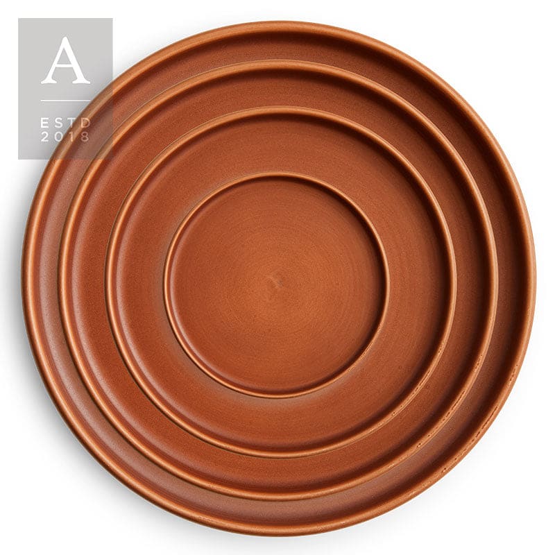 Kaleb Terracotta Stoneware – B&B Plate – 5.25″ | Rental