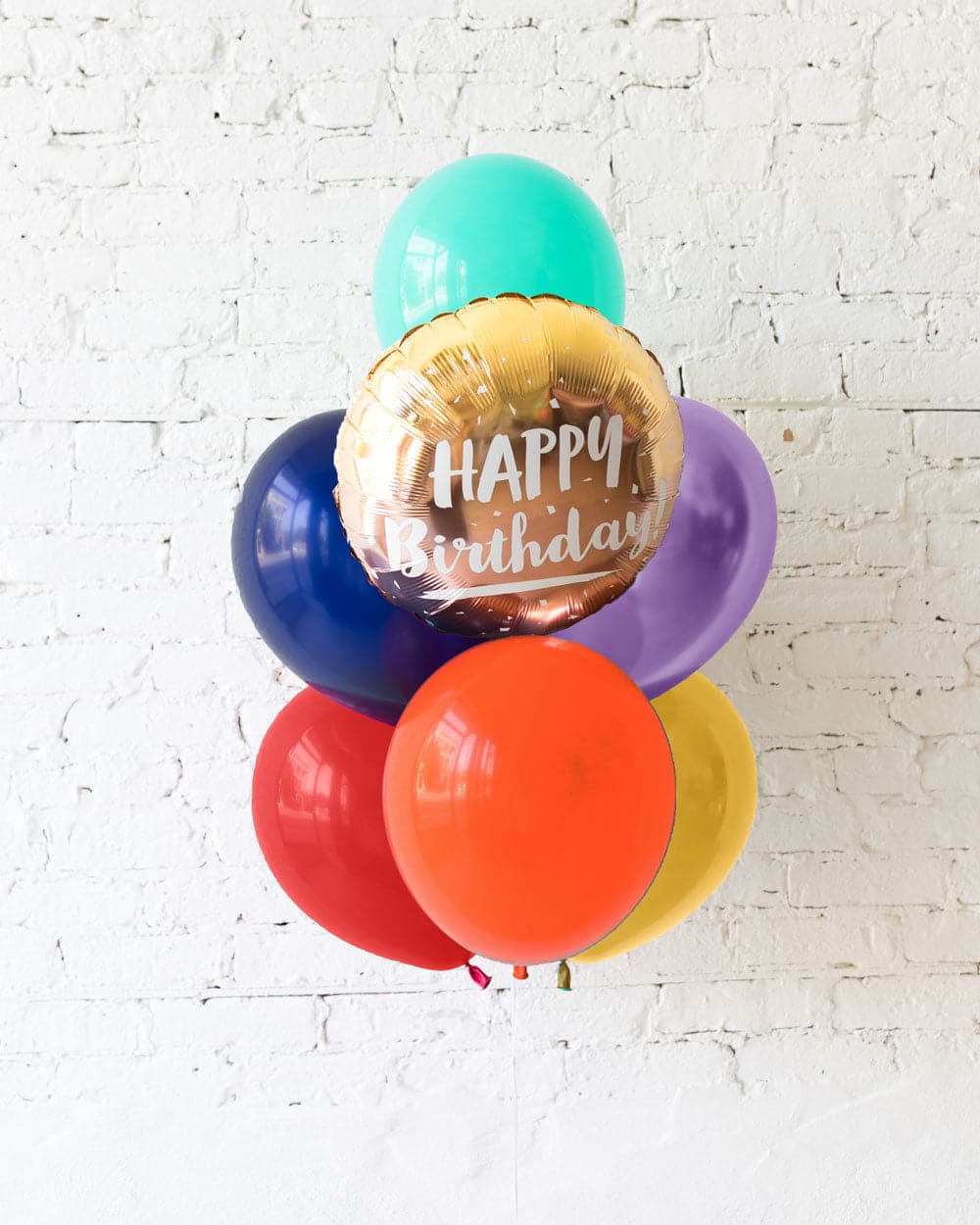Lollapalooza – Happy Birthday Foil and 11in Balloons – bouquet of 7 | Rental Lollapalooza – Happy Birthday Foil and 11in Balloons – bouquet of 7 | Rental