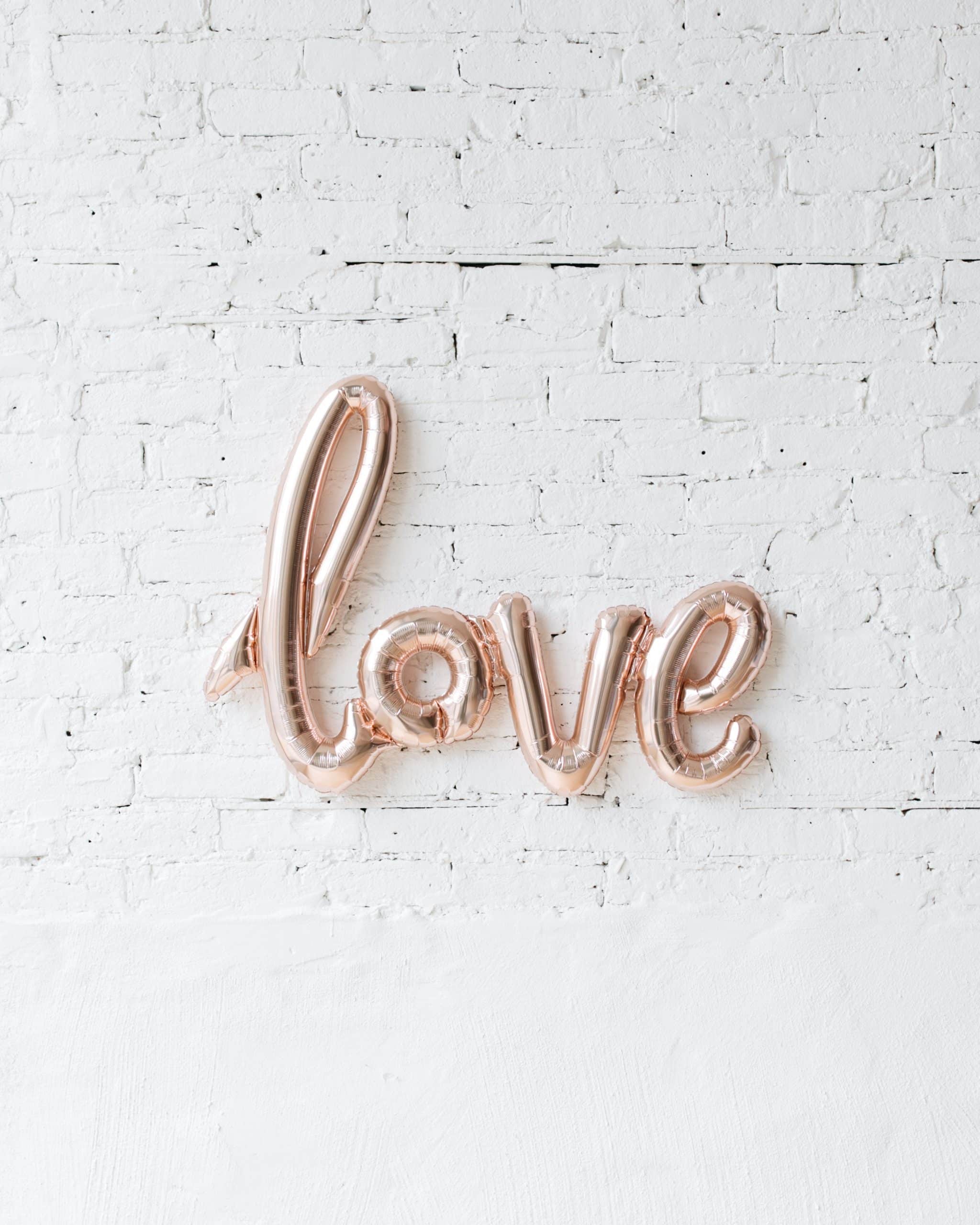 40in Rose Gold Love Script | Rental 40in Rose Gold Love Script | Rental