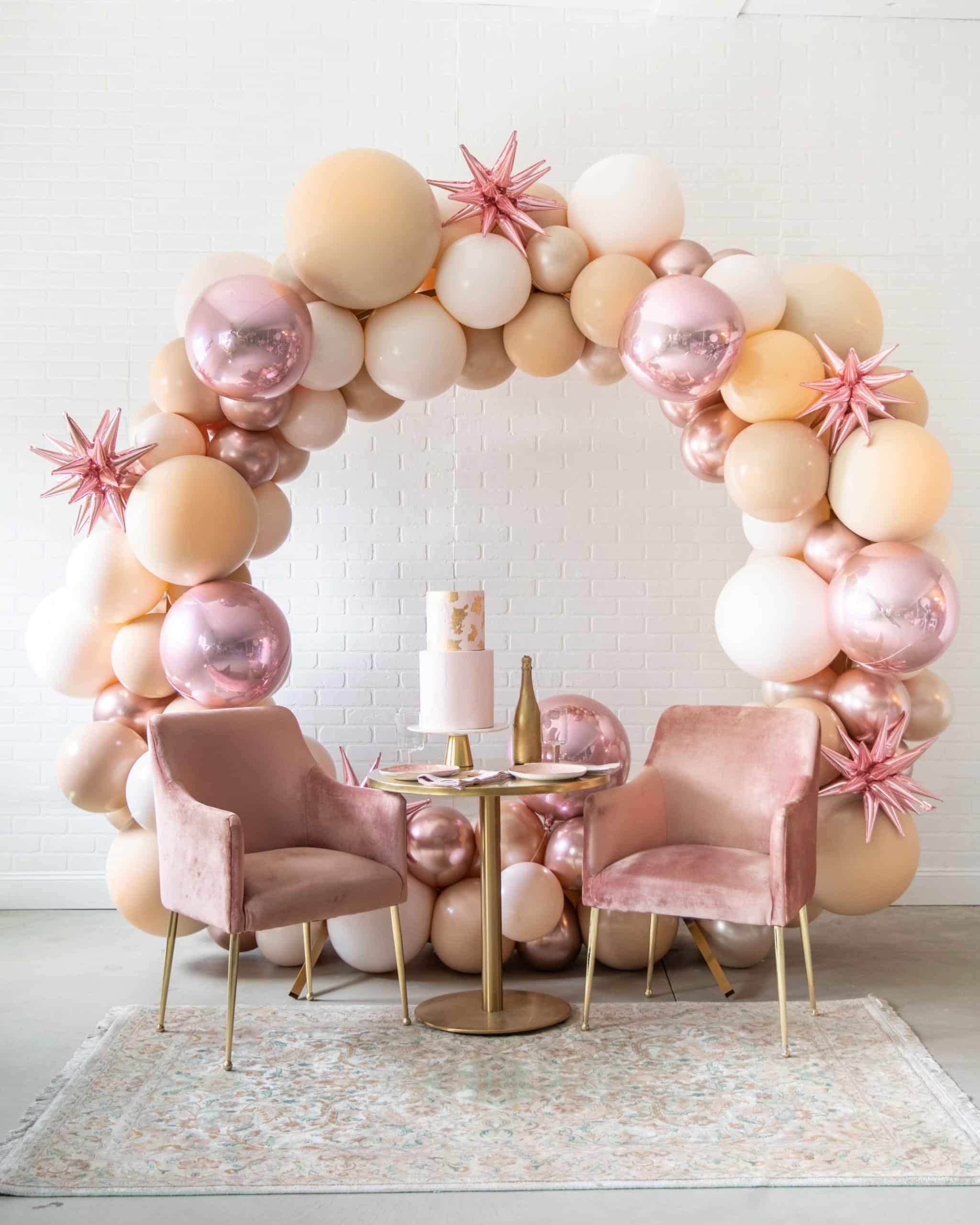 Ravishing Roses – Circle Frame Install Piece | Rental