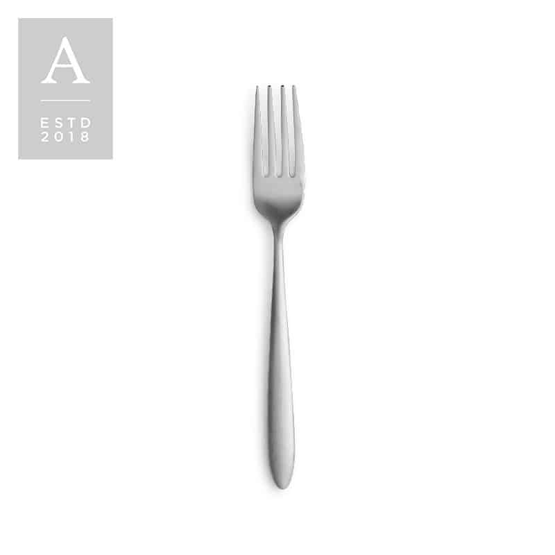 Muse Silver Brushed Salad Fork | Rental