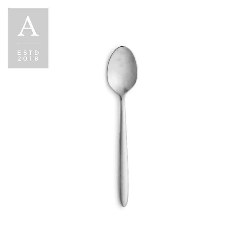 Muse Silver Brushed Teaspoon | Rental