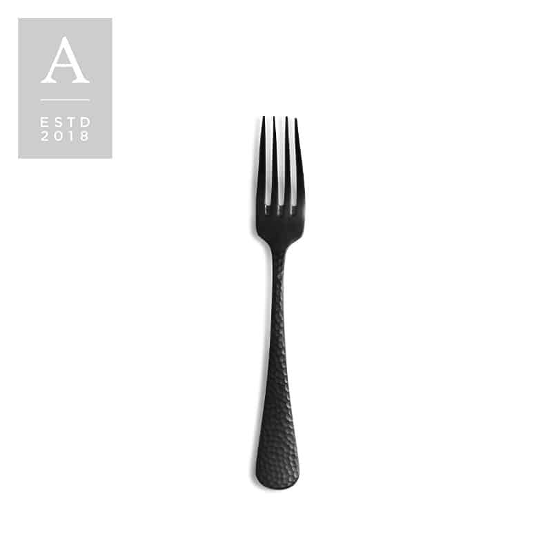 Nico Black Brushed Salad Fork | Rental