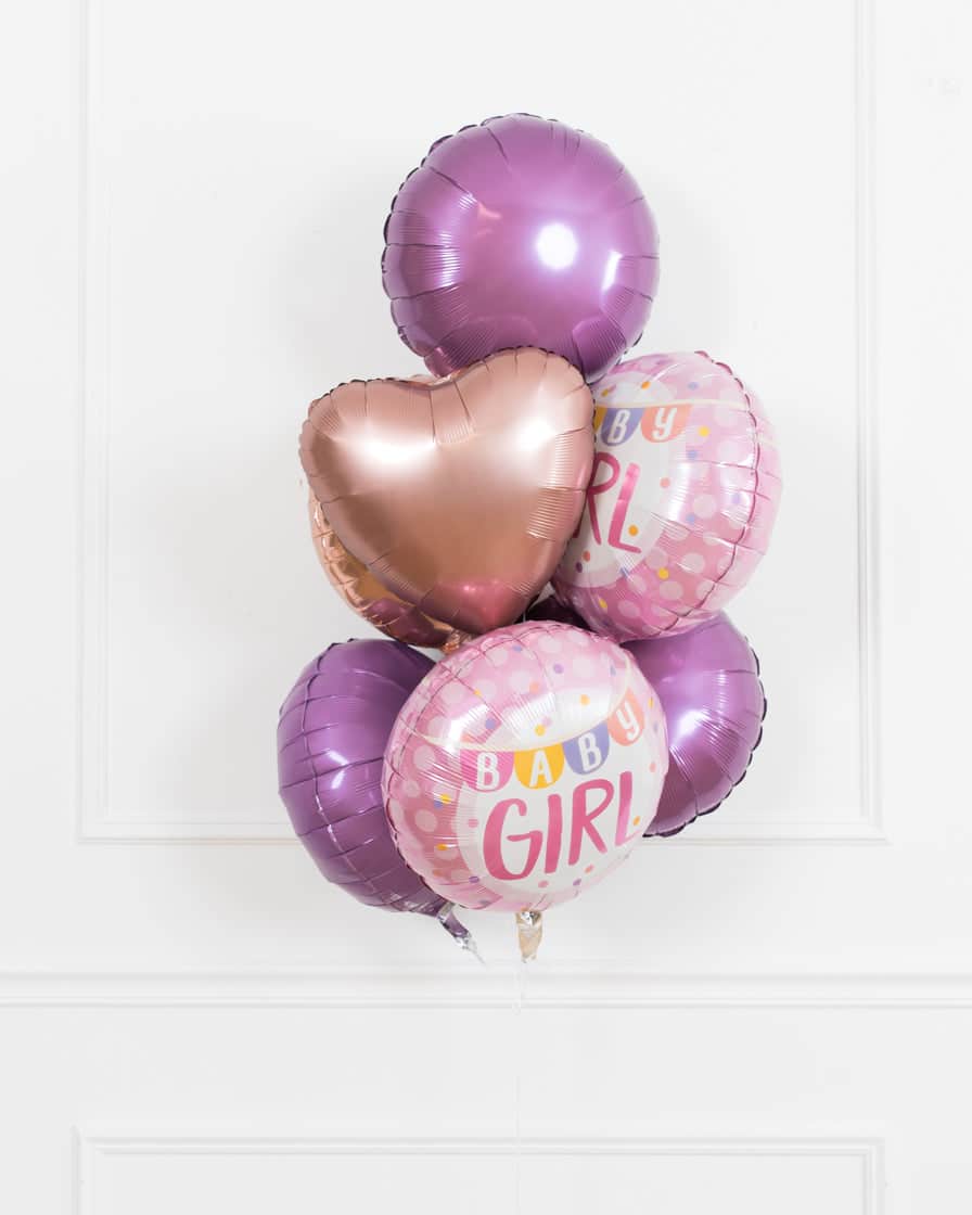 GIFT- Baby Girl Foil Balloon Bouquet | Rental GIFT- Baby Girl Foil Balloon Bouquet | Rental