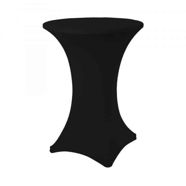 Decostar™ Spandex Cocktail Table Cover – Black | Rental Decostar™ Spandex Cocktail Table Cover – Black | Rental