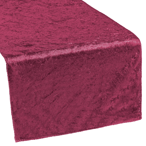Premade Velvet Table Runner – Burgundy | Rental Premade Velvet Table Runner – Burgundy | Rental