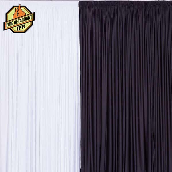 8ft IFR Spandex Party Drape by Eastern Mills – 200GSM – 10ft Extra Wide! | Rental 8ft IFR Spandex Party Drape by Eastern Mills – 200GSM – 10ft Extra Wide! | Rental