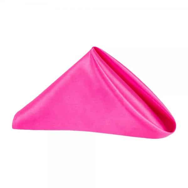 Sleek Satin Napkin 20″x20″ – Fuchsia | Rental Sleek Satin Napkin 20″x20″ – Fuchsia | Rental