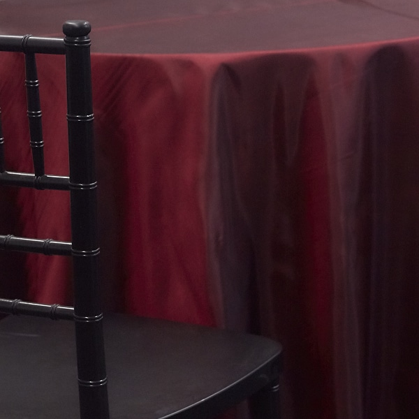 BURGUNDY – *FR* Taffeta Tablecloth by Eastern Mills – Many Size Options | Rental BURGUNDY – *FR* Taffeta Tablecloth by Eastern Mills – Many Size Options | Rental