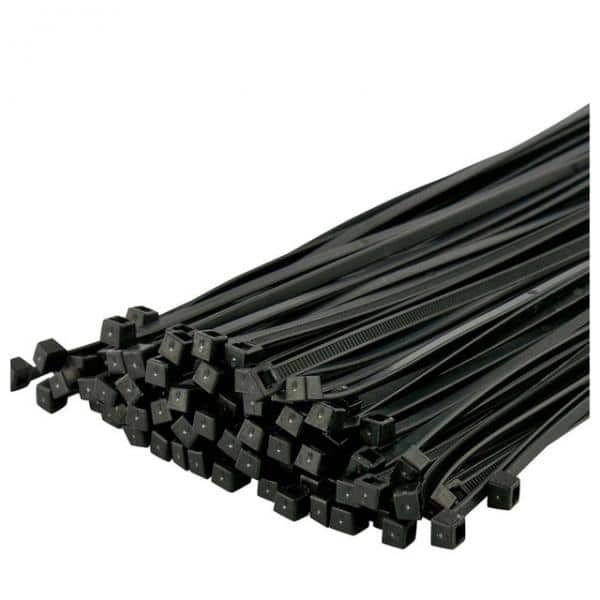 8 Inch, 40 LBS Nylon Cable Zip Wire Ties BLACK – 100 Pack | Rental 8 Inch, 40 LBS Nylon Cable Zip Wire Ties BLACK – 100 Pack | Rental